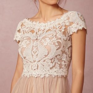BHLDN Ivory Seville Topper - sz XS